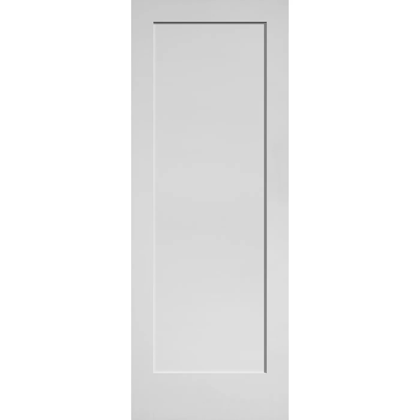 Primed Shaker Masonite Interior Door Stile & Rail Door Profile Side View