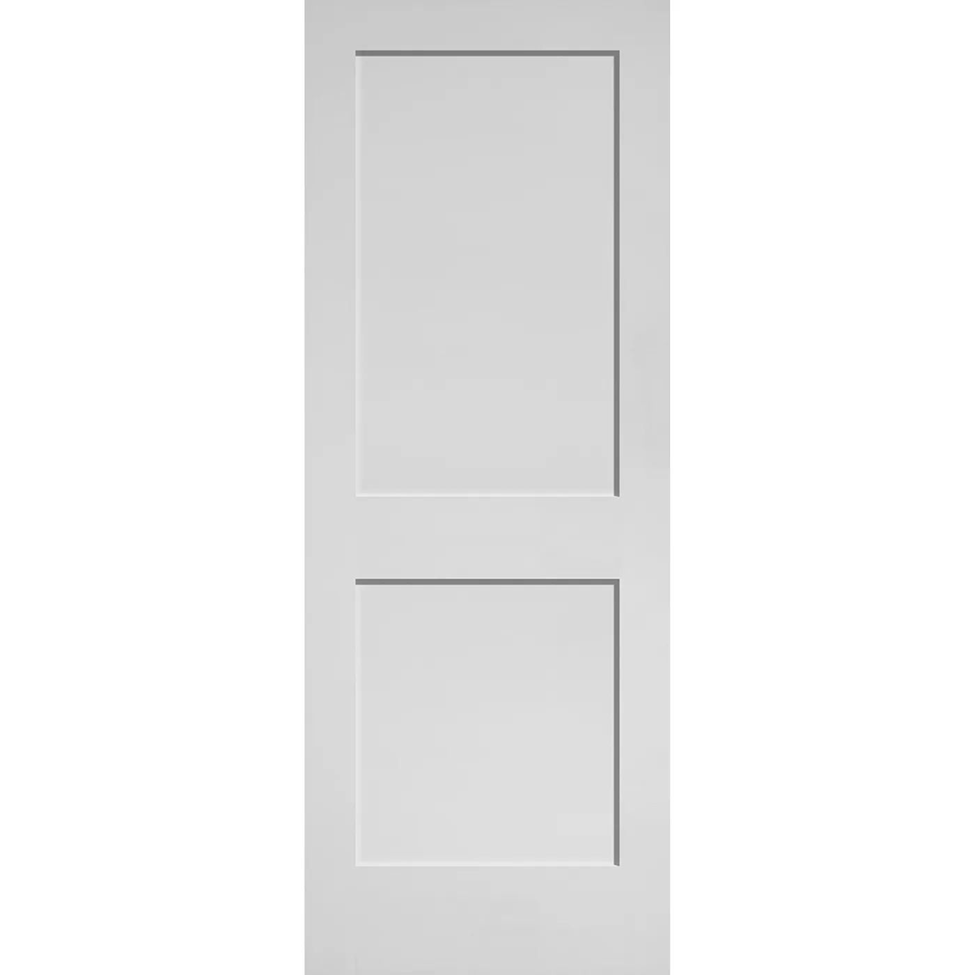 Primed Shaker Masonite Interior Door Stile & Rail Door Profile Side View