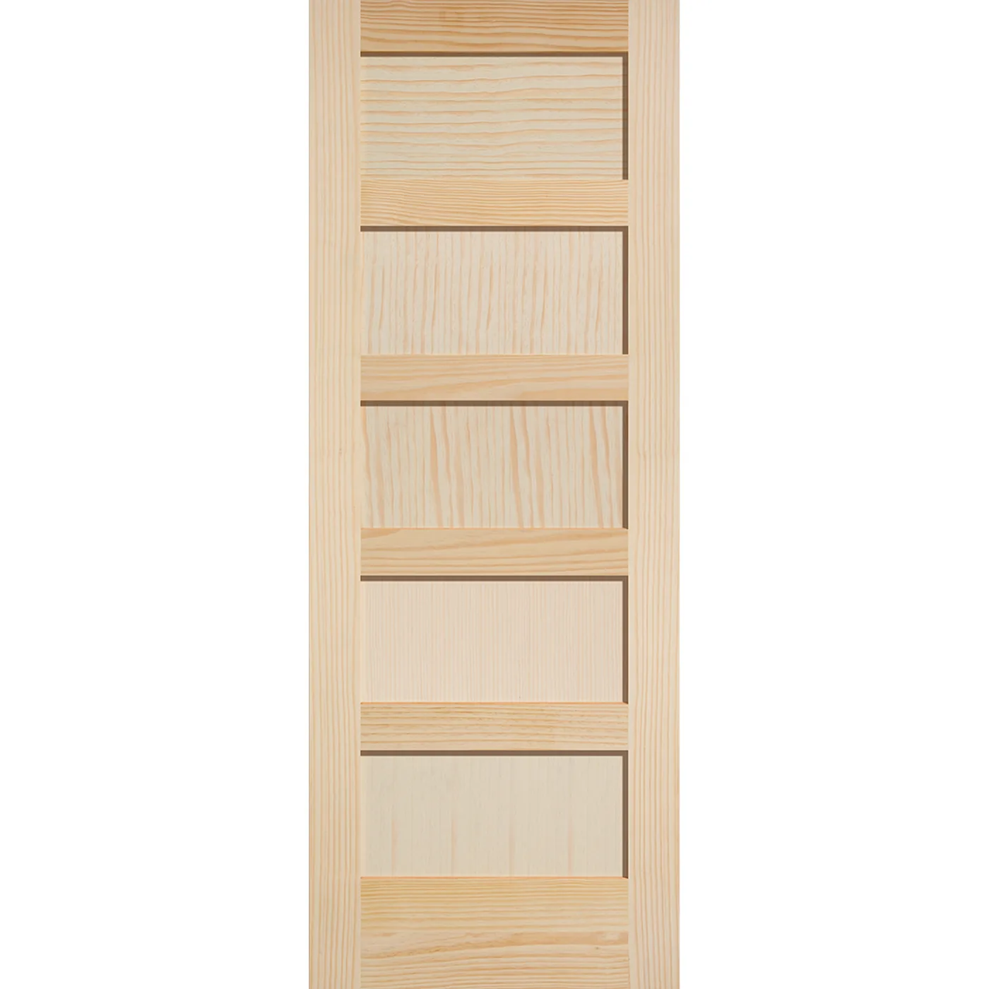 5 Panel Equal Shaker Wood Door