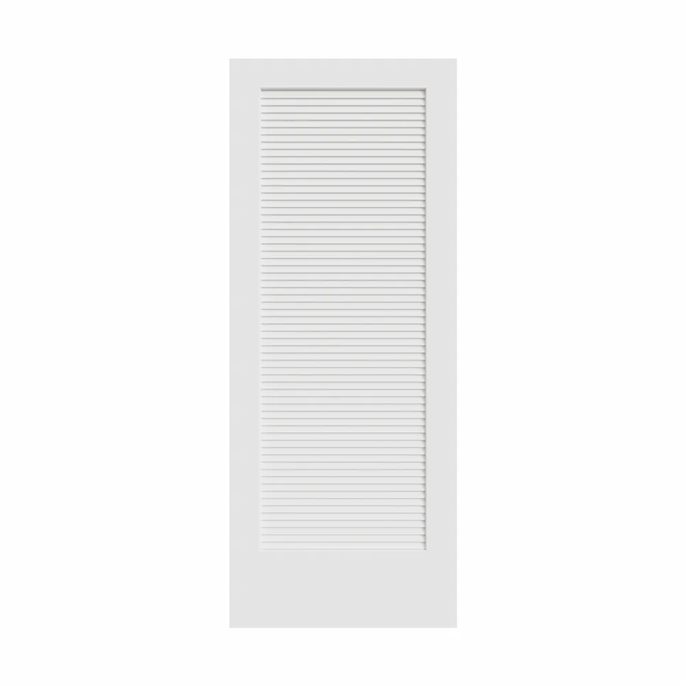 Porte à persiennes intégrales apprêtées