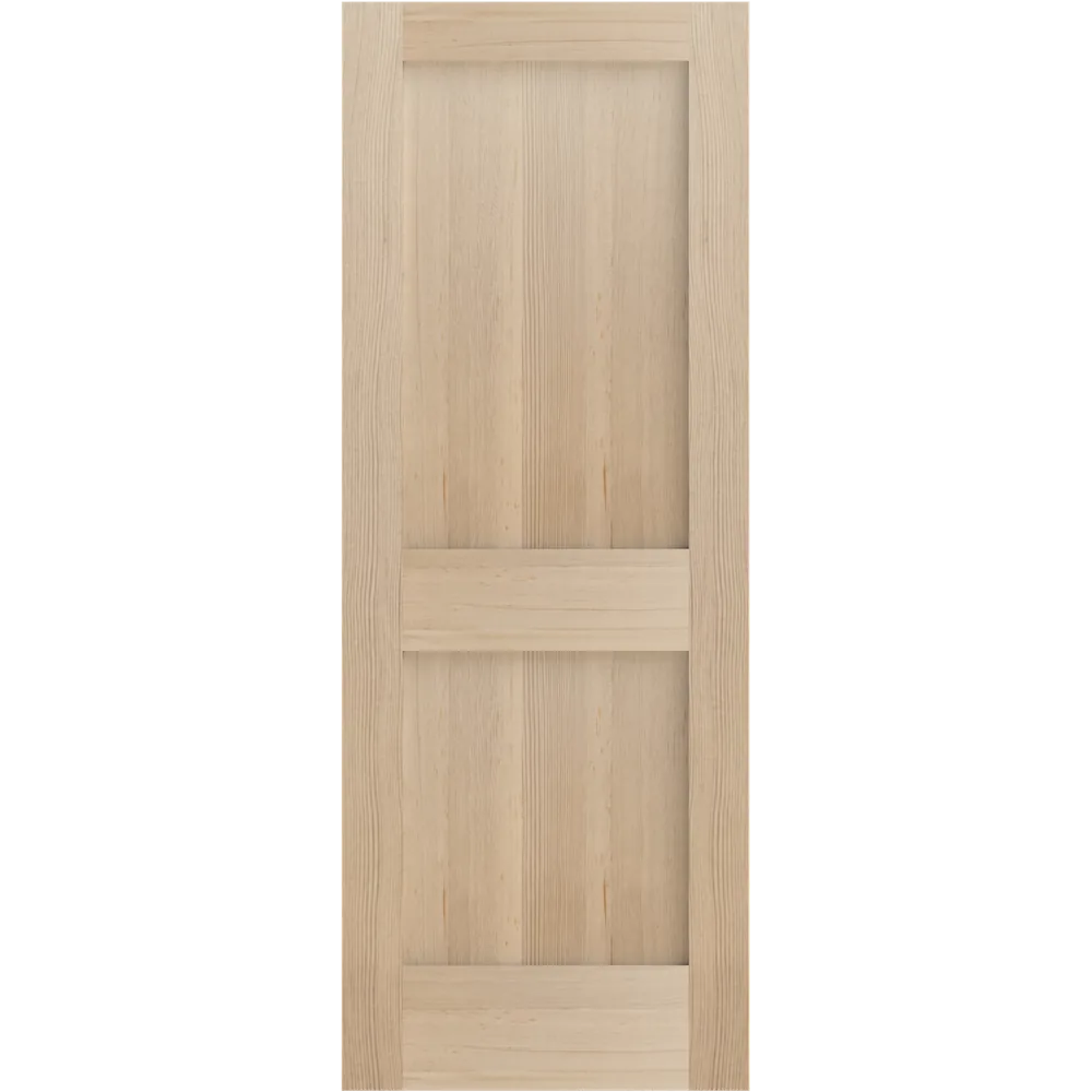 Porte en bois - Shaker à 2 panneaux